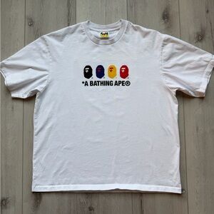A Bathing Ape White T-Shirt
Size XL